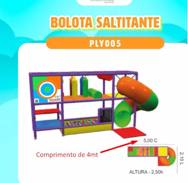 Bolota Saltitante Variante de 4 x 2,1x 2,5 de altura